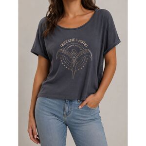 Her Universe Wonder Woman Truth Love Justice Graphic Tee Small/Medium